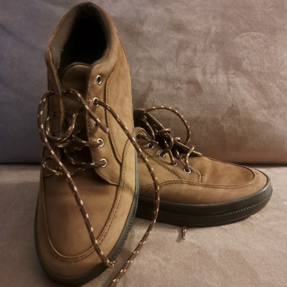Easy Spirit Women's Brown Leather Lace Up Ankle boots Size 7.5